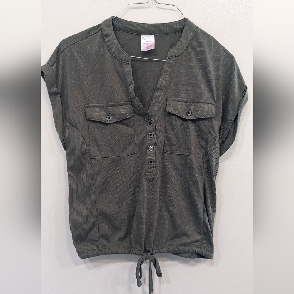 No Boundaries Green Medium Blouse